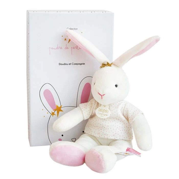 Doudou étoile pendante lapin 25cm