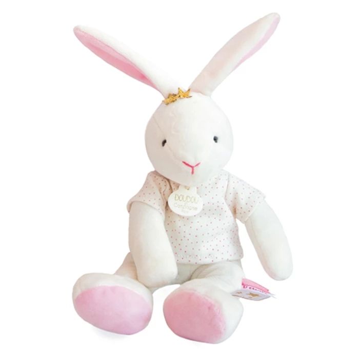 Doudou étoile pendante lapin 25cm