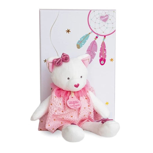 Doudou dream catcher dangling cat 20cm