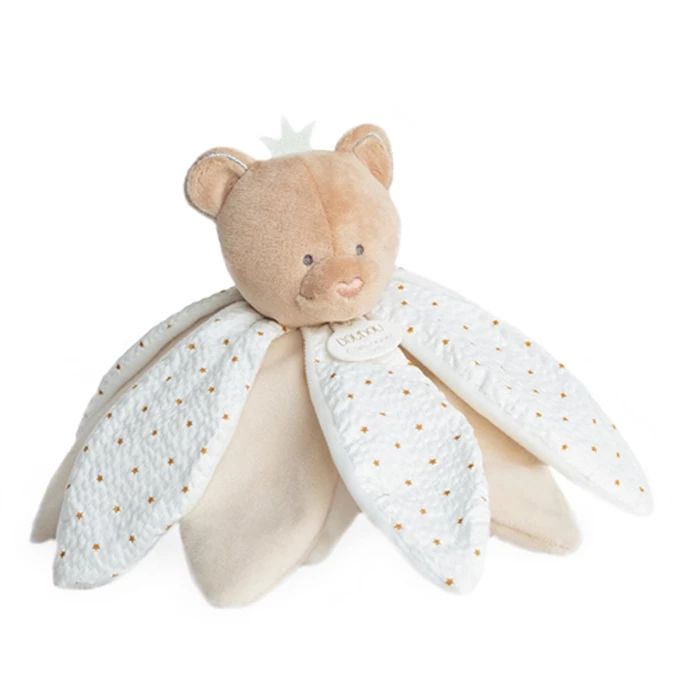 Doudou Traumfänger Bär Schmusetuch Blüte 26cm