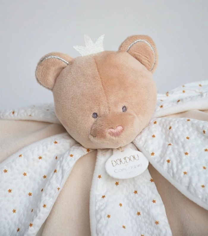 Doudou Traumfänger Bär Schmusetuch Blüte 26cm