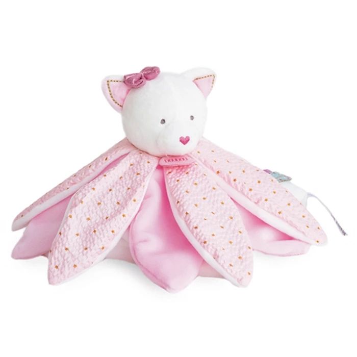 Doudou attrape rêves chat doudou fleur 26cm