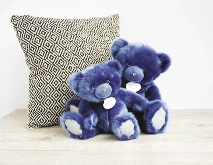 Doudou collection ours, bleu nuit 30cm