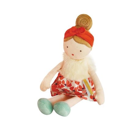 Doudou Demoiselle Coquelicot 30cm