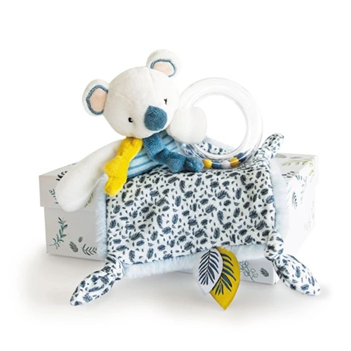 Doudou Koala rattle with comfort blanket 22cm