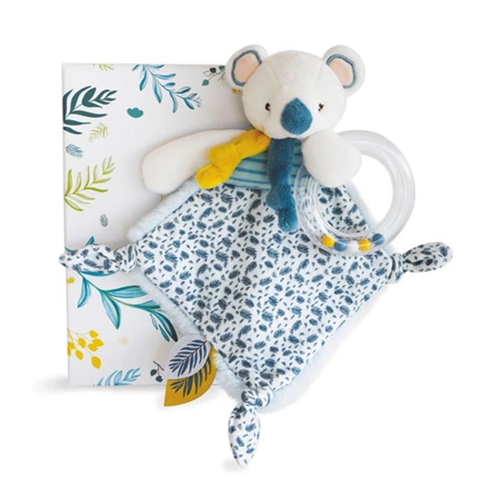 Doudou Koala Rassel mit Schmusetuch 22cm