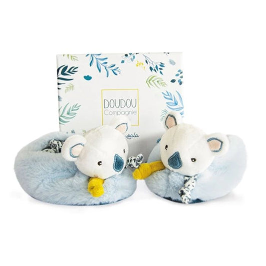 Doudou Koala Füsslinge mit Rassel 0-6M