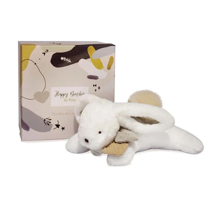 Doudou Happy Lapin Sauvage, naturel 25cm