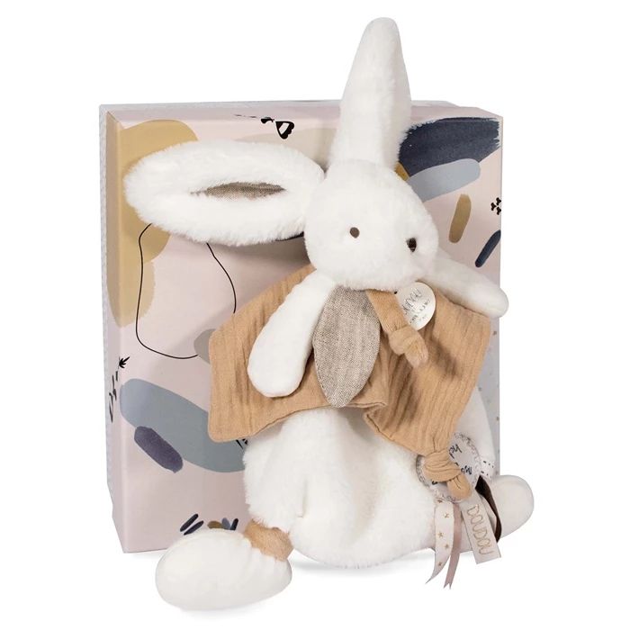 Doudou Happy Wild cuddly blanket, natural 25cm