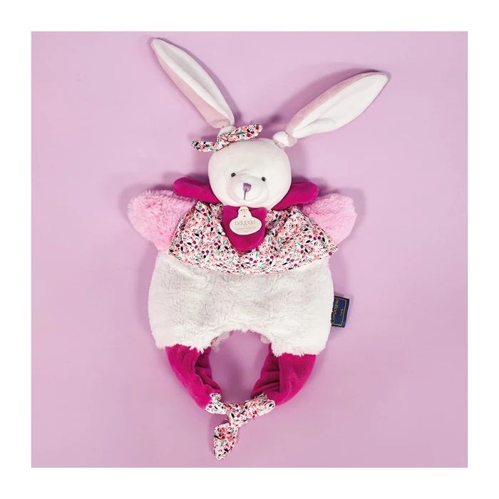 Doudou Amusette Hase Schmusetuch 30cm