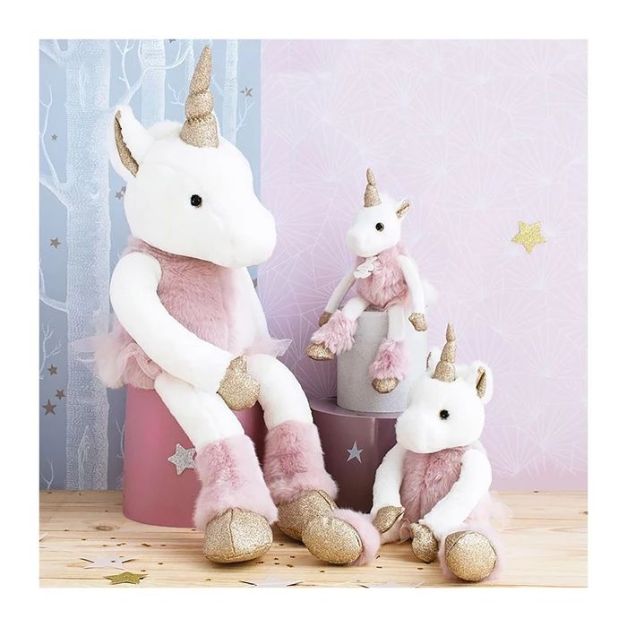 Doudou Happy Blush, lapin rose 65cm