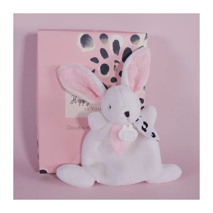 Doudou Happy Blush, rabbit comforter 17cm