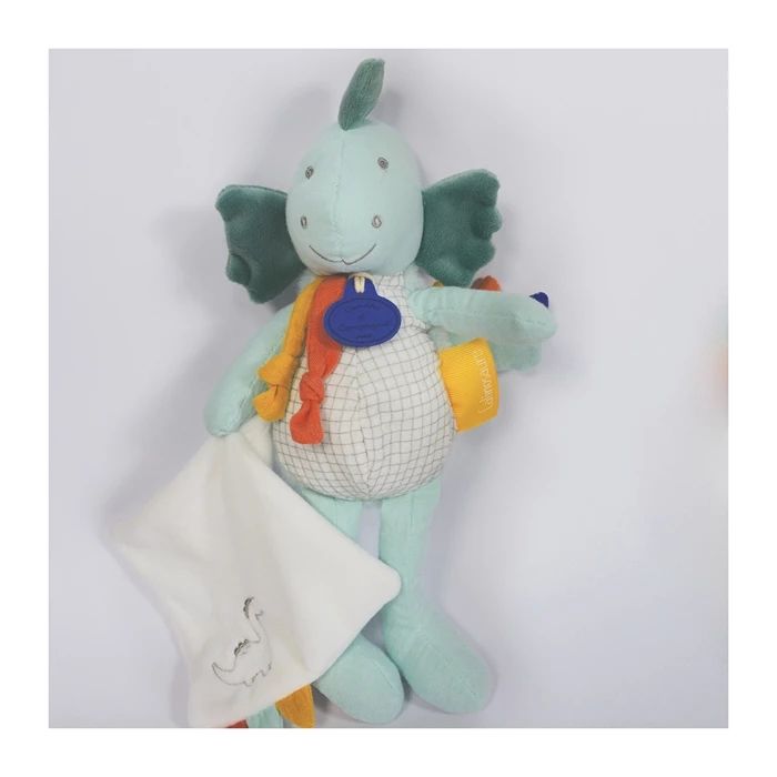 Doudou Dino Filou with comfort blanket 25cm