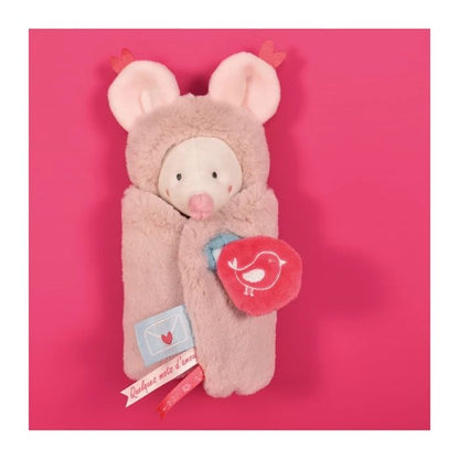 Doudou Papillote souris doudou 28cm