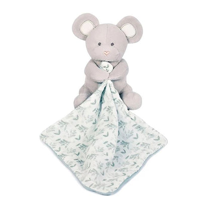 Doudou organic mouse with comforter, olive green 15cm