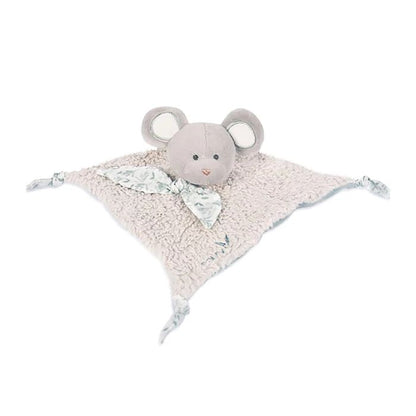 Doudou doudou souris bio, vert olive 25cm