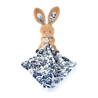 Doudou lapin marine avec doudou 12cm