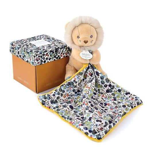 Doudou lion with comfort blanket 12cm