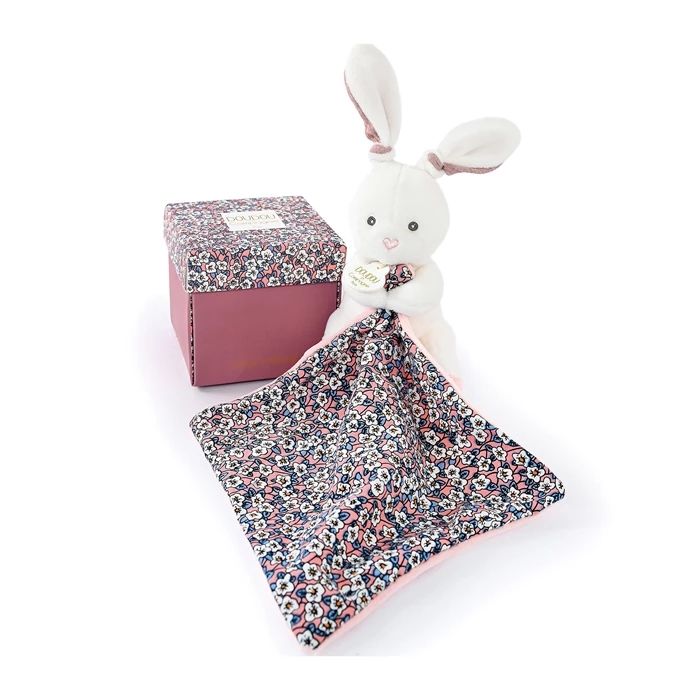 Doudou lapin avec doudou 12cm