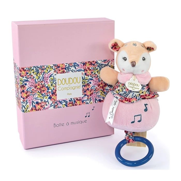 Doudou musical toy fawn 20cm