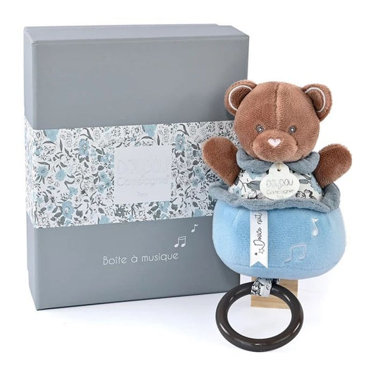 Doudou musical box bear 20cm