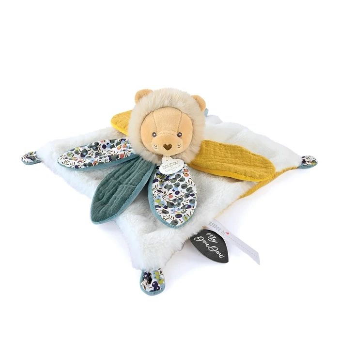 Doudou doudou fleur de lion 27cm