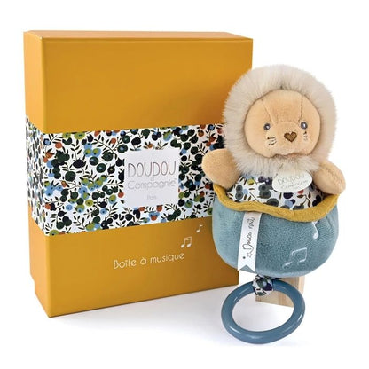 Doudou musical box lion 20cm