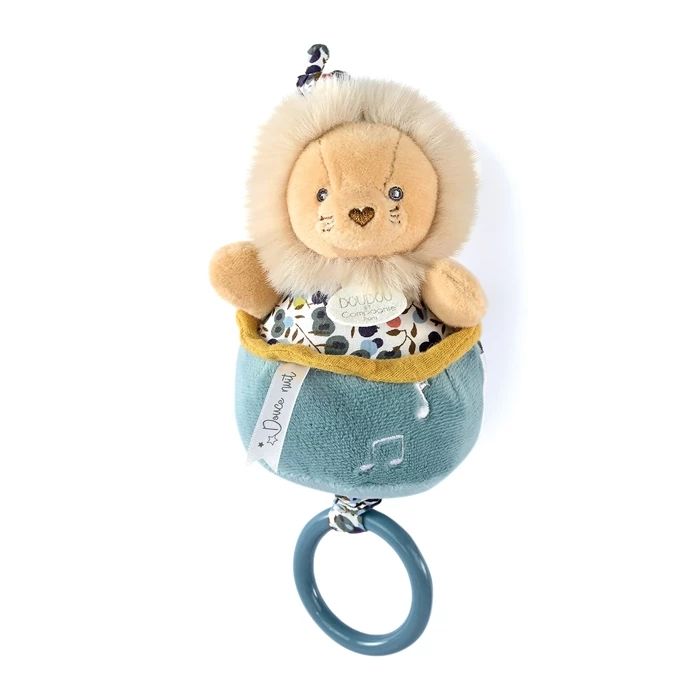 Doudou musical box lion 20cm