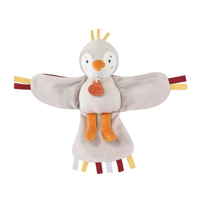 Doudou oiseau Cui-Cui terre cuite (avec gazouillis) 22cm