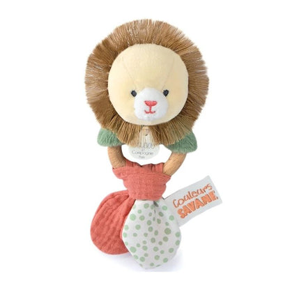 Doudou lion rattle 15cm