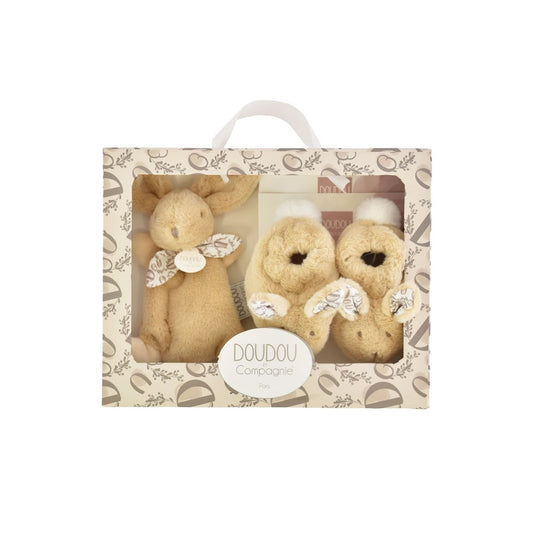 Geschenkset Hase beige, 0-6M