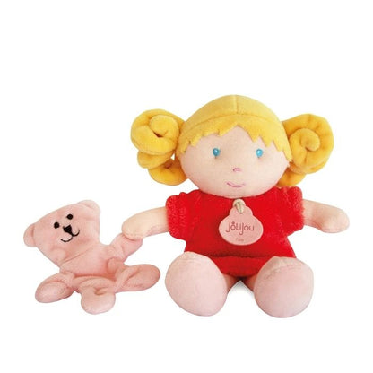 Doudou peluche, corail 21cm