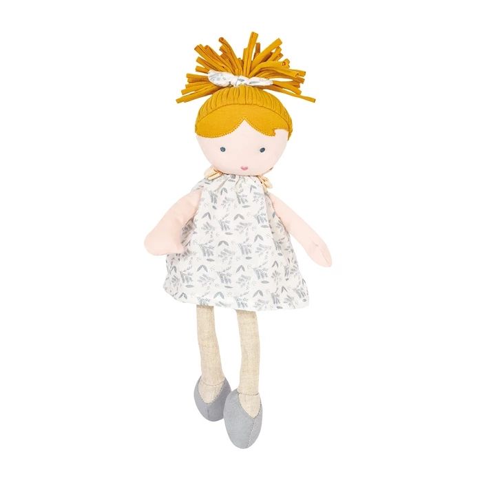 Doudou tissu poupée Flore 30cm