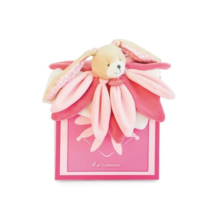 Doudou Schmusetuch Hase Blüte,rosa 28cm