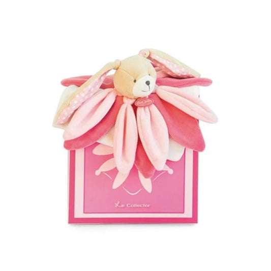 Doudou cuddly blanket rabbit blossom, pink 28cm