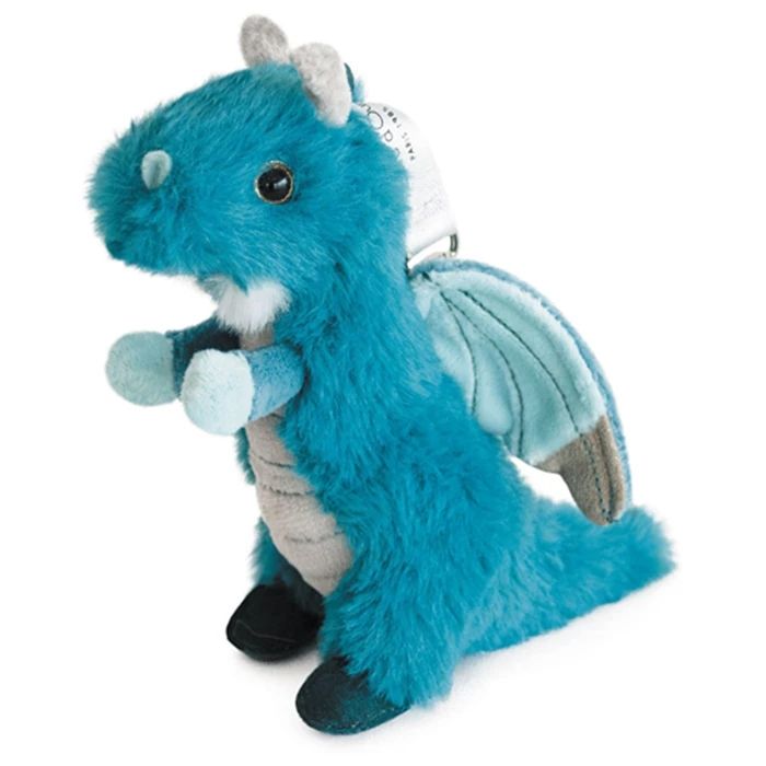 Doudou dragon, couleur émeraude 15cm