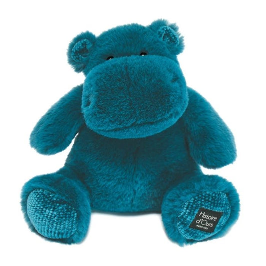 Doudou Hippo, turquoise 25cm