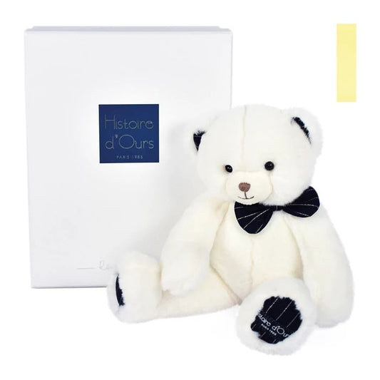 Doudou Preppy Chic Bear, ivory 30cm