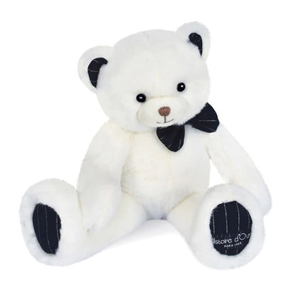 Doudou Preppy Chic Bär, elfenbein 30cm