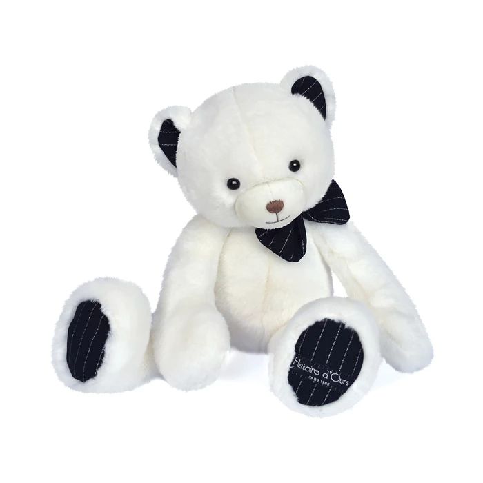 Doudou Preppy Chic Bär, elfenbein 40cm