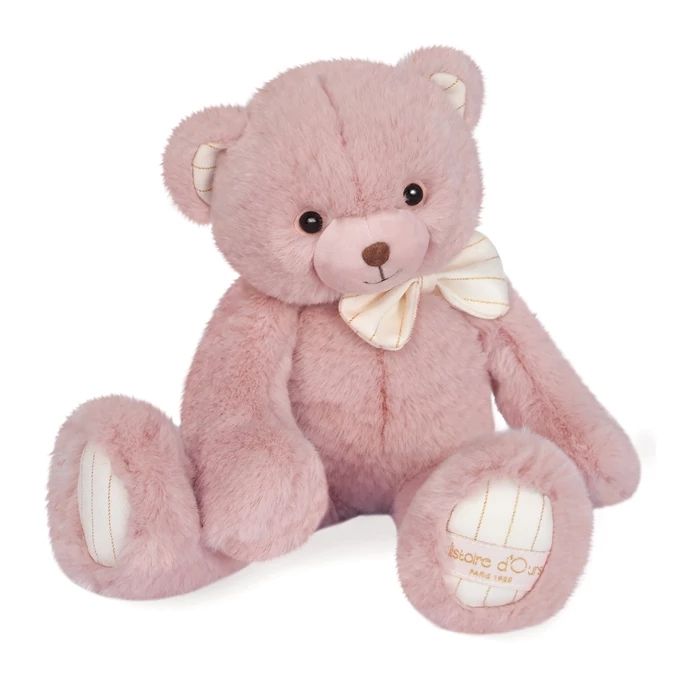 Doudou Preppy Chic Bär, rosa 30cm