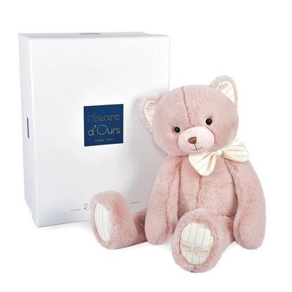 Doudou Preppy Chic Bär, rosa 40cm