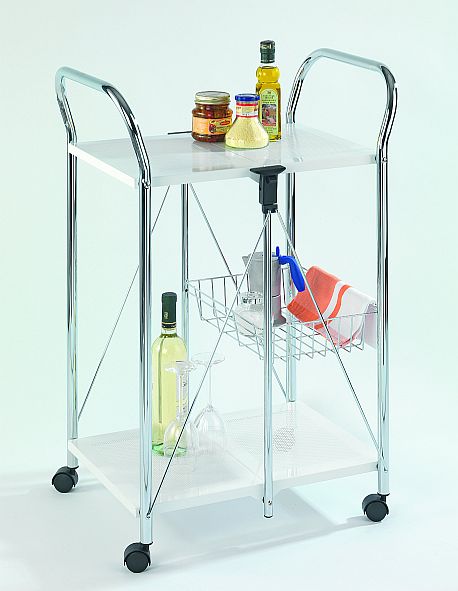 Wenko kitchen trolley Sunny white