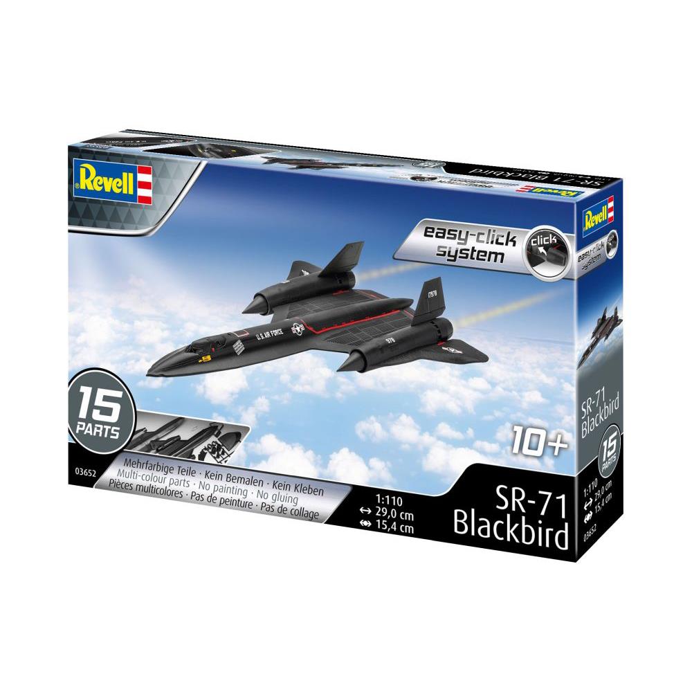 Militär Bausatz SR-71 Blackbird easy-click-system, 1:110