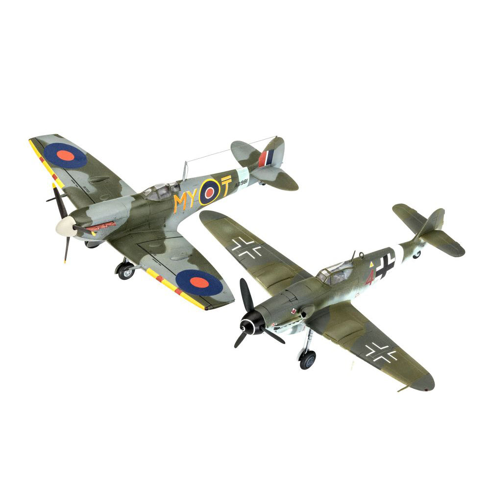 Militär Bausatz Combat Set Bf109G-10 + Spitfire Mk.V, 1:72