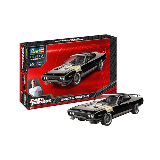 Modellauto Bausatz Fast Furious Dominics 1971 Plymouth GTX, 1:24