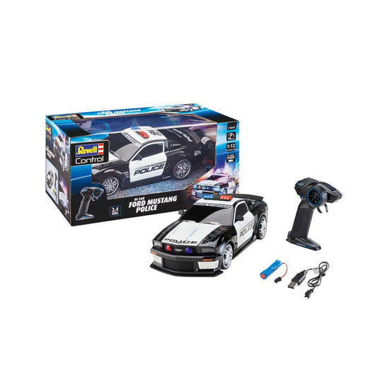 RC Auto Car Ford Mustang US Police, 1:12