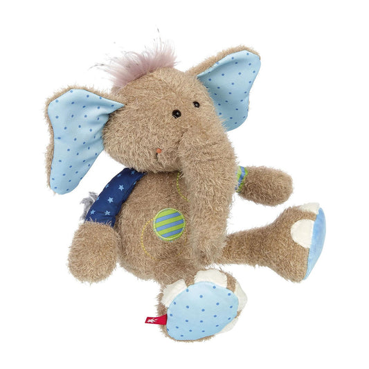 Sigikid Elefant blau Patchwork Sweety 26cm SV