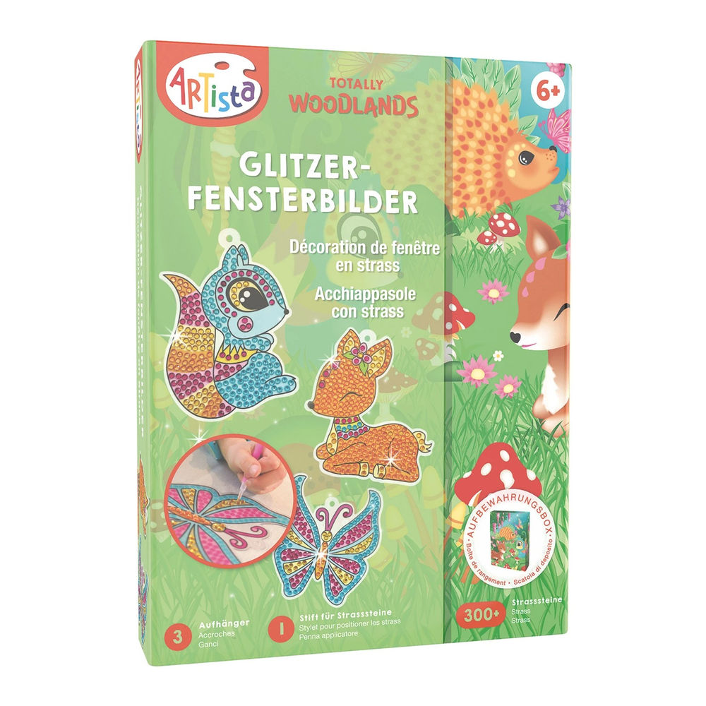 Artista Glitzer-Fensterbilder