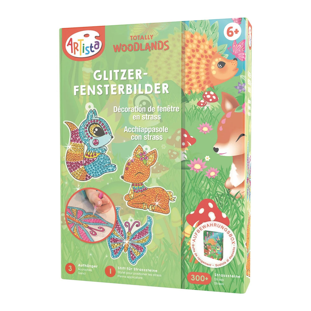 Artista Glitzer-Fensterbilder